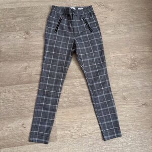 Hollister Gray Plaid Skinny Pants